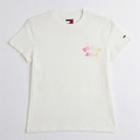 Tommy Jeans Dame boble t-shirt Ecru