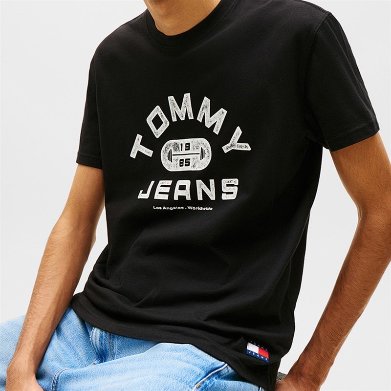 Tommy Jeans Herre TJ Trænings T-shirt Sort - Billede 4