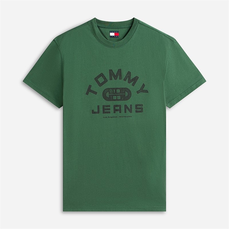 Tommy Jeans Herre TJ Trænings T-shirt Shadow Pine - Billede 5