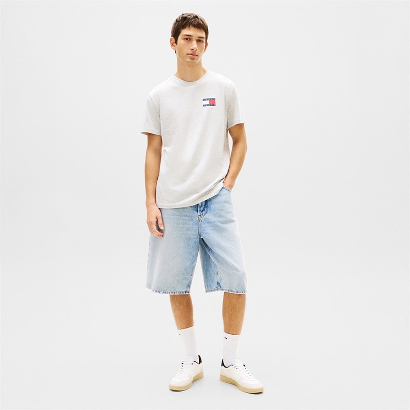 Tommy Jeans Herre Slim Essential T-shirt Ice Grey Heather - Billede 2