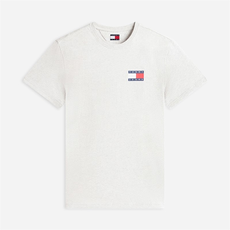 Tommy Jeans Herre Slim Essential T-shirt Ice Grey Heather - Billede 5