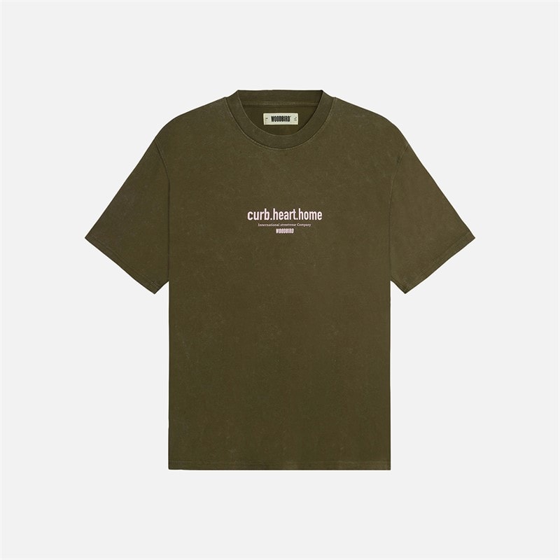Woodbird Beam Farve T Shirt Dark Brown