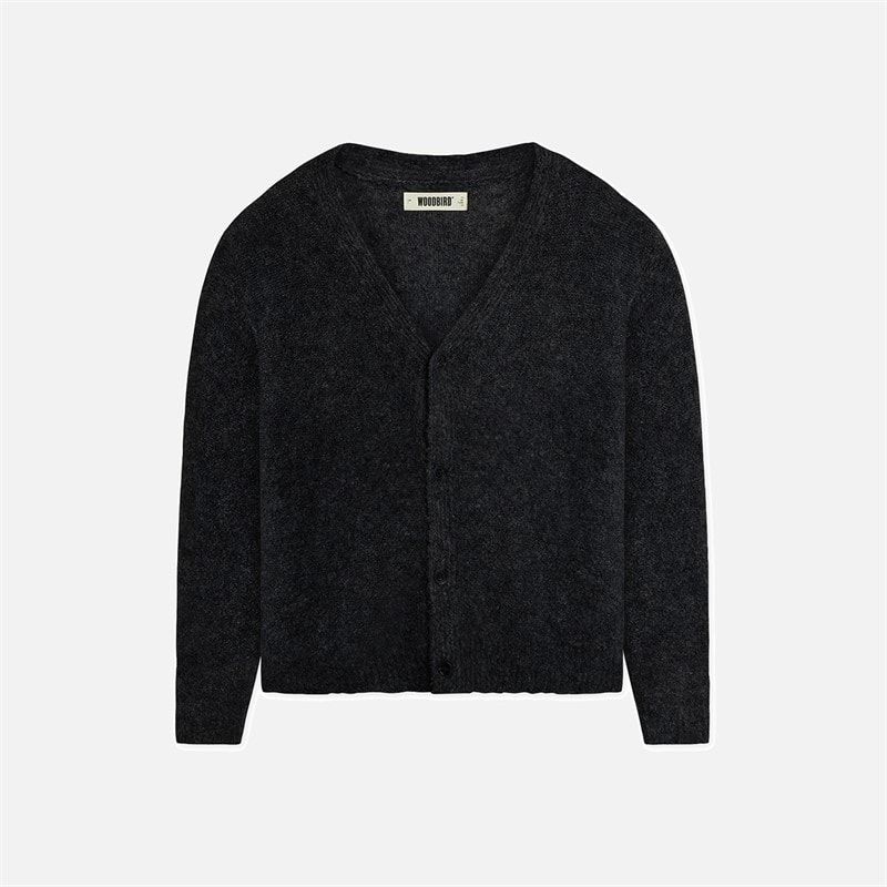 Woodbird Koon Loop Cardigan Sort