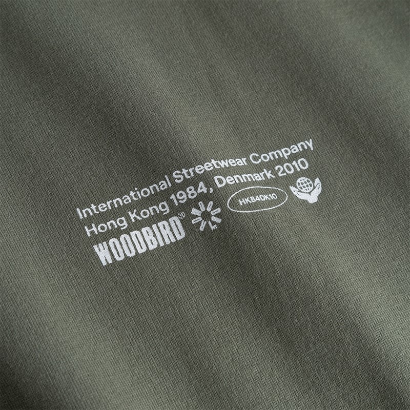 Woodbird Herre Beam Wobble T-shirt Grå Grøn Grey-Green - Billede 3