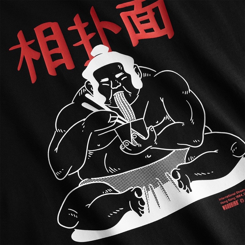 Woodbird Herre Baine Sumo T-shirt Sort - Billede 3