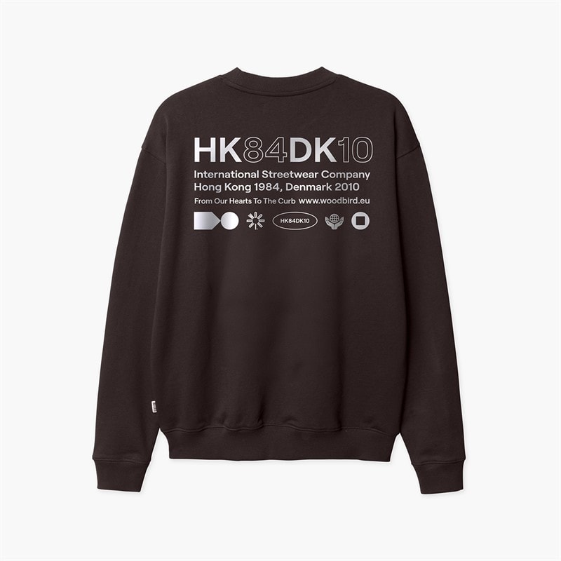 Woodbird Herre Cane HKDK Sweatshirt Brun