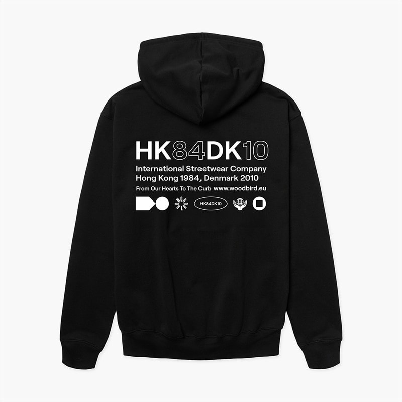Woodbird Herre Pacs HKDK Hoodie Sort