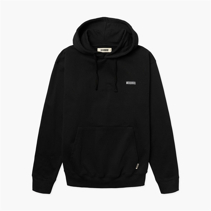 Woodbird Herre Pacs HKDK Hoodie Sort - Billede 2