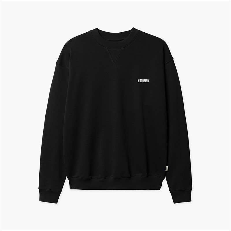 Woodbird Herre Cane HKDK Sweatshirt Sort - Billede 2