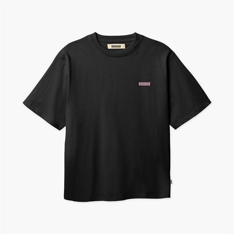 Woodbird Herre Baine Dim Sum T-Shirt Sort - Billede 2