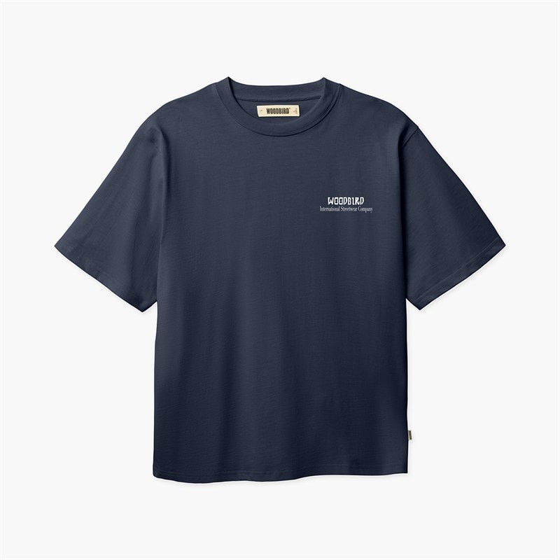 Woodbird Herre Baine Serve T-shirt Navy - Billede 2