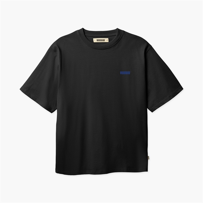 Woodbird Herre Baine Wobble T-shirt Sort - Billede 2