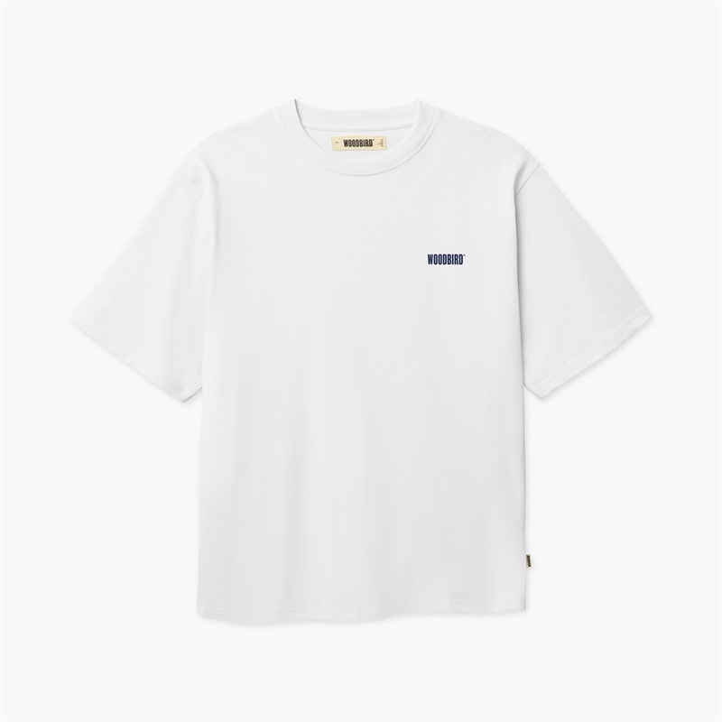 Woodbird Herre Baine Dude T-shirt Hvid - Billede 2
