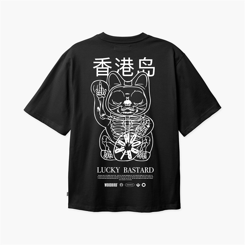 Woodbird Herre Baine T-Shirt Sort - Billede 1