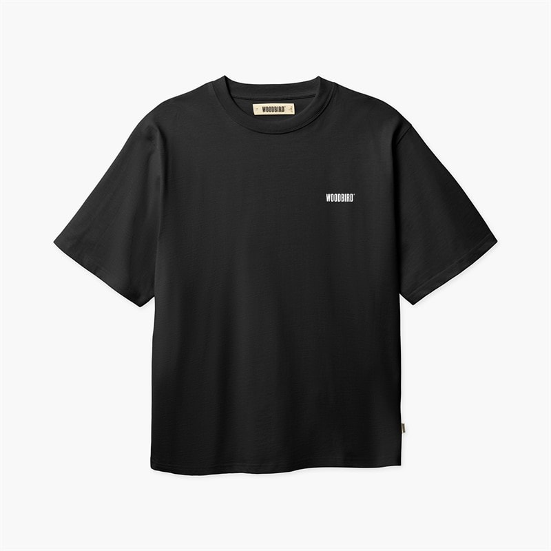 Woodbird Herre Baine HKDK T-Shirt Sort - Billede 2