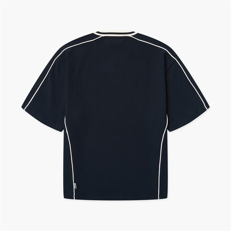 Woodbird Herre Beam 90er Sport T Shirt Dark Navy - Billede 2