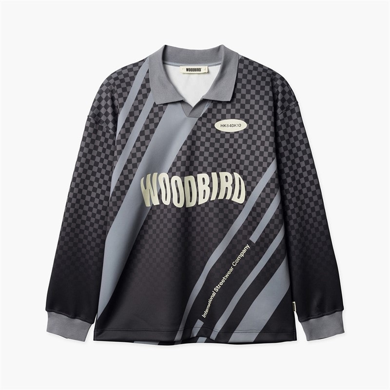 Woodbird Herre Kai Langærmet Sports T-Shirt Sort