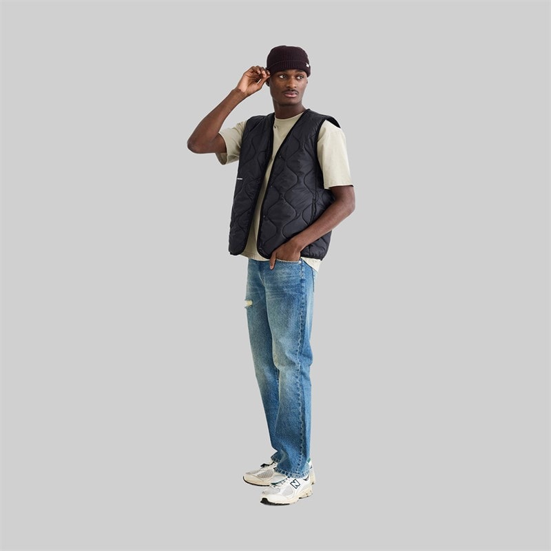 Woodbird Herre Trais Quilt Vest Sort - Billede 3