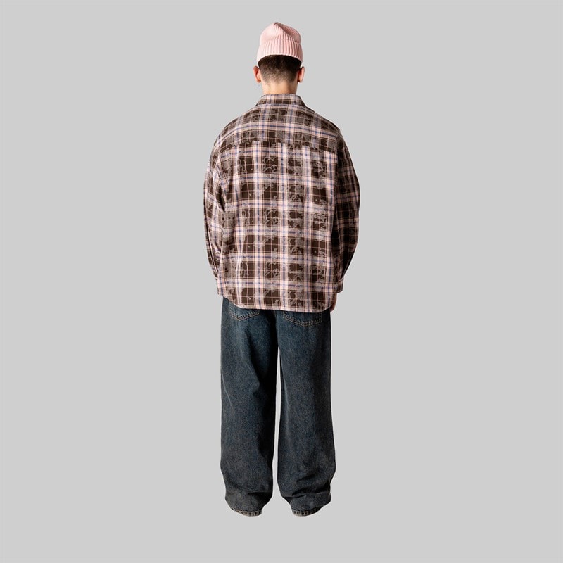 Woodbird Herre Jong Ternet Skjorte Brown Check - Billede 3