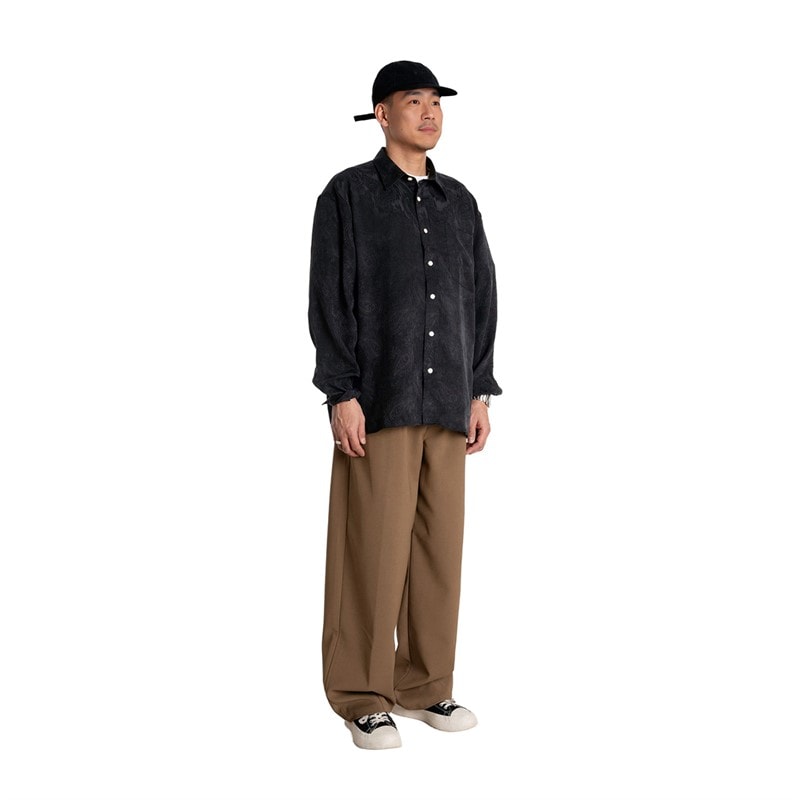 Woodbird Herre Buzo Paisley Skjorte Sort - Billede 3