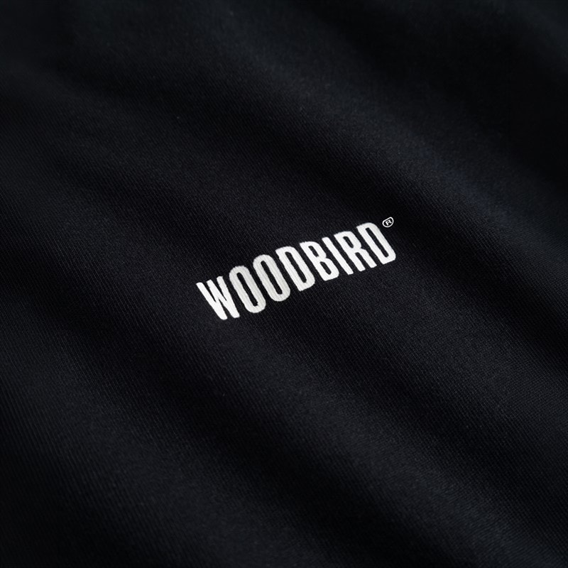 Woodbird Herre Joes Logo Langærmet T-shirt Sort - Billede 4