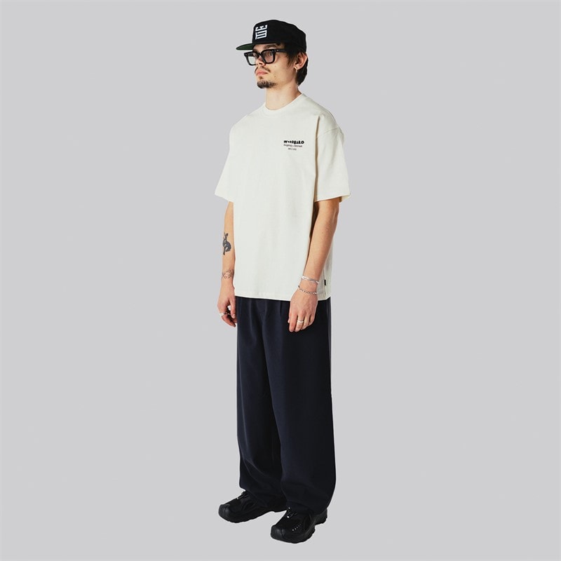 Woodbird Herre Baine Wok T-shirt Off White - Billede 3