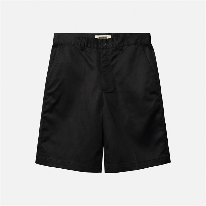 Woodbird Herre Rami Chino Shorts Sort