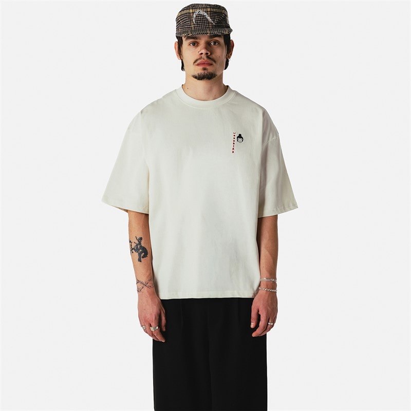 Woodbird Herre Beam Suma T-shirt Off White - Billede 2