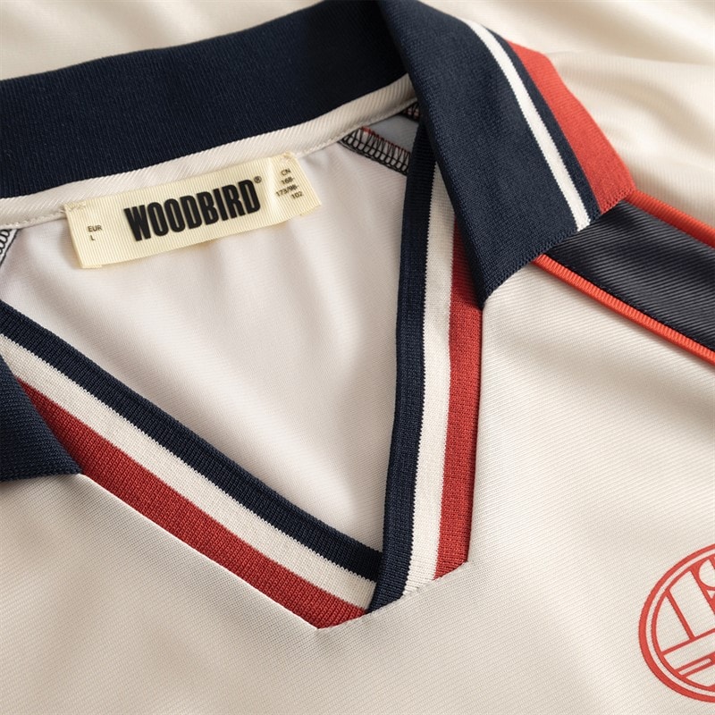 Woodbird Herre Taka Kortærmet Polo Shirt Off White - Billede 5