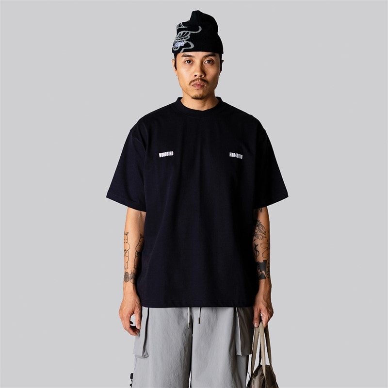 Woodbird Herre Baine Zilla T-shirt Sort - Billede 2