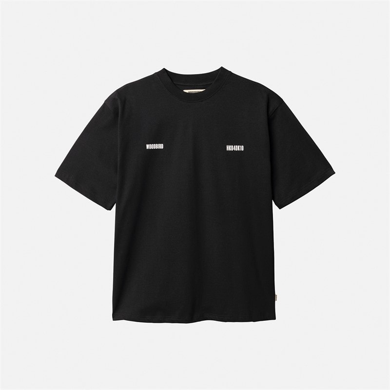 Woodbird Herre Baine Zilla T-shirt Sort - Billede 5