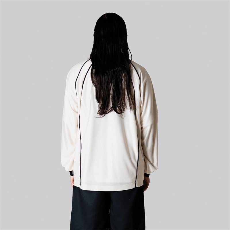 Woodbird Herre Taka Langærmet Poloshirt Off White - Billede 2