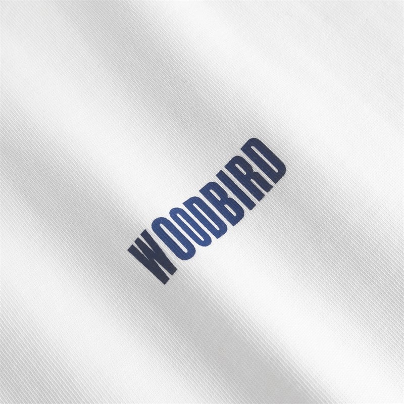 Woodbird Herre Baine Zilla T-Shirt Hvid - Billede 4