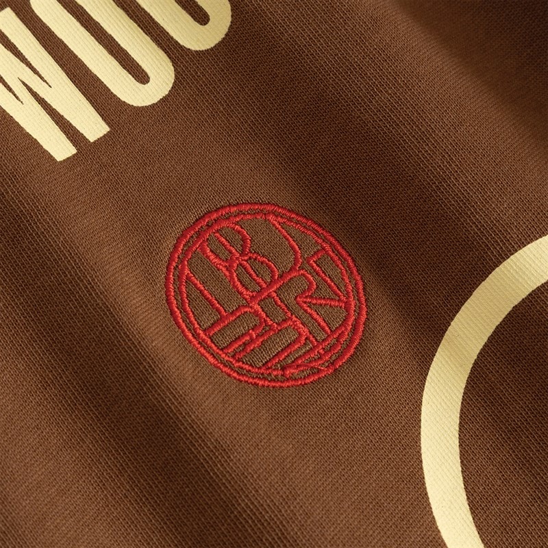 Woodbird Herre Beam Løve T-shirt Mid Brown - Billede 4