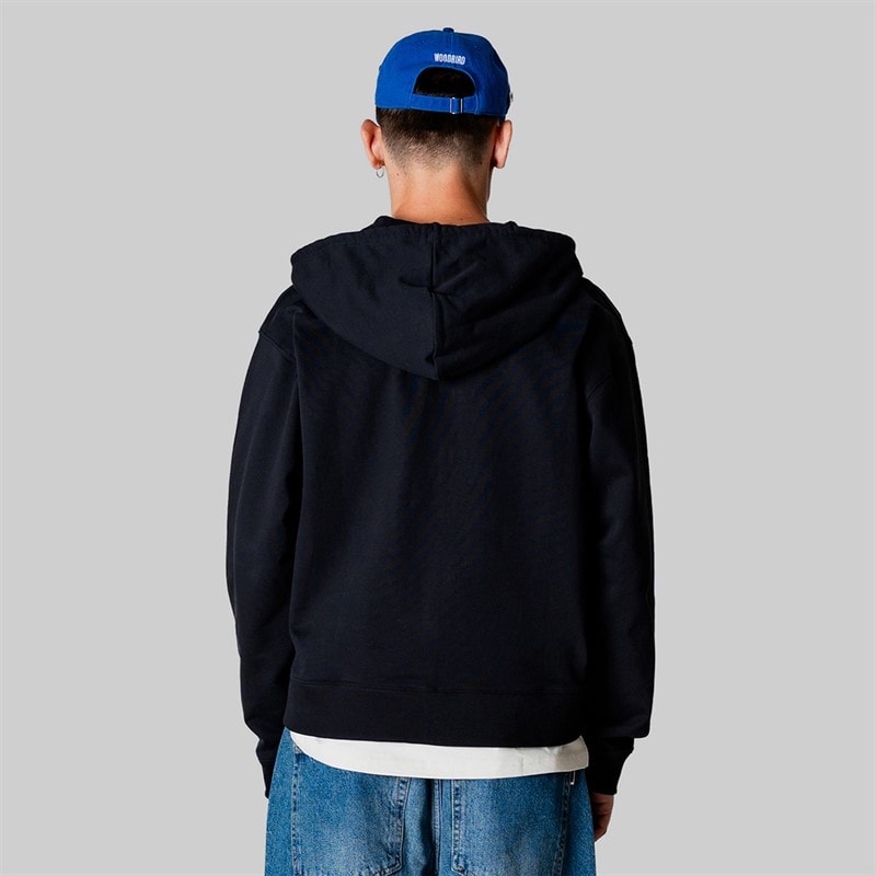 Woodbird Herre Fuji Base Zip Hættetrøje Sort - Billede 2