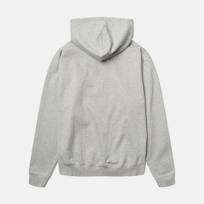 Woodbird Herre Fuji Base Zip Hættetrøje Light Grey Melange - Billede 2