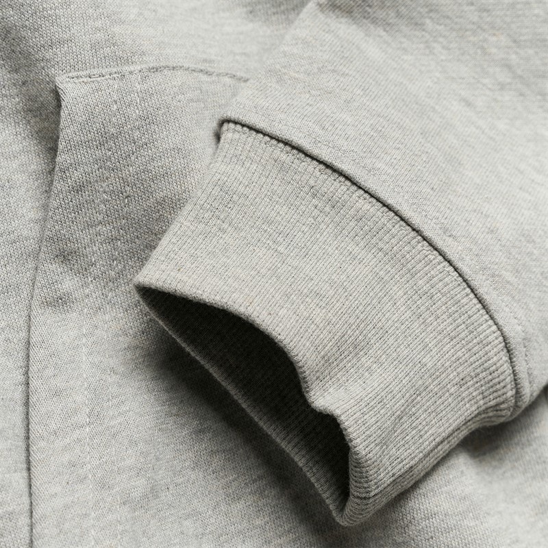 Woodbird Herre Fuji Base Zip Hættetrøje Light Grey Melange - Billede 4