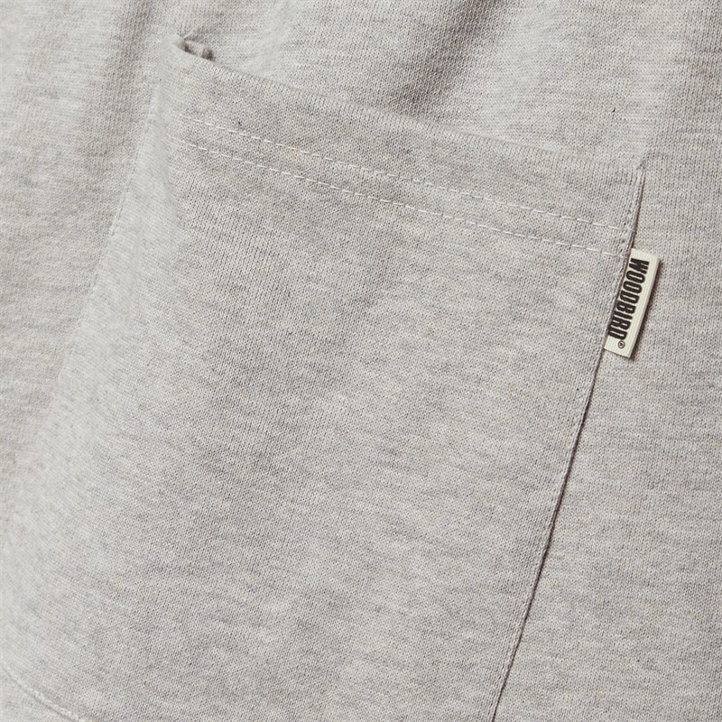 Woodbird Herre Basis Joggers Light Grey Melange - Billede 4