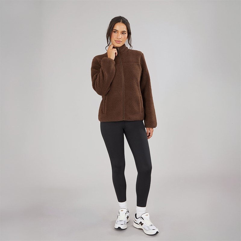 JJ REBEL Dame Mary Fleece Chocolate Brown - Billede 3