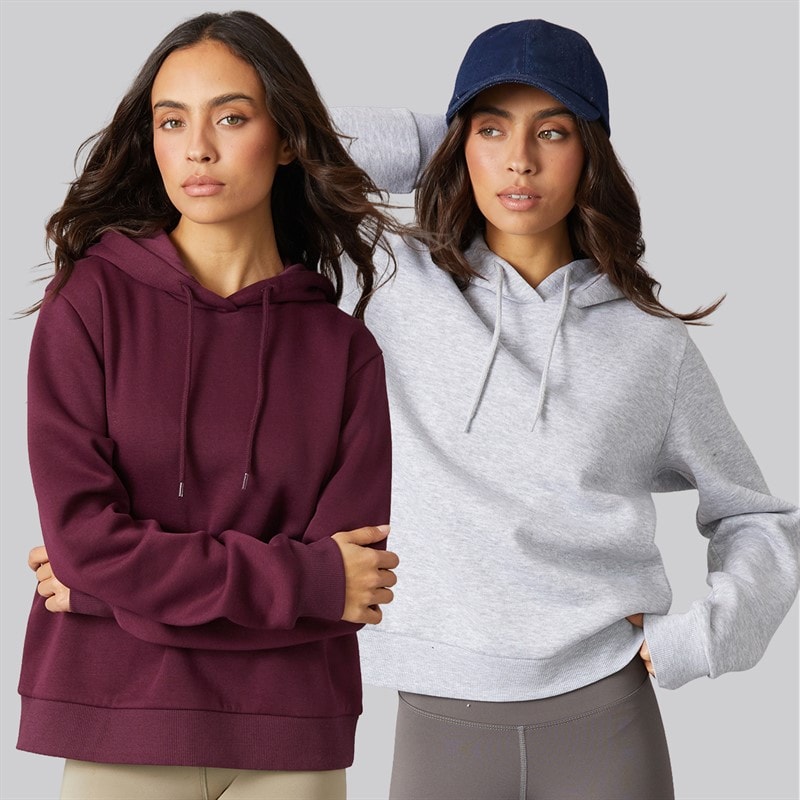 JJ REBEL Dame to pak Viola hoodies Fig/Light Grey Marl
