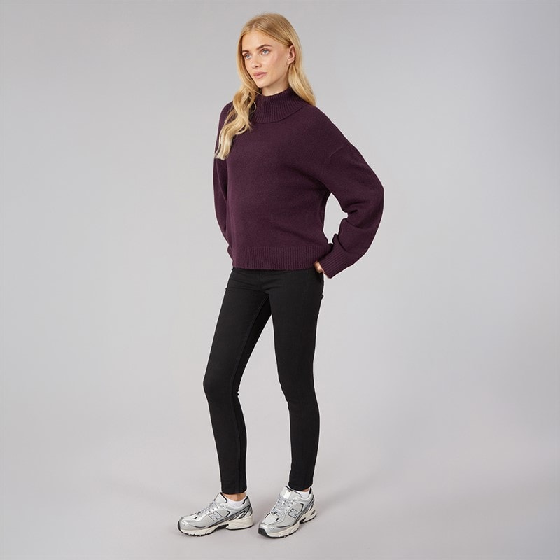 JJ REBEL Dame Michelle Skinny Fit Jeans 637 Sort - Billede 4