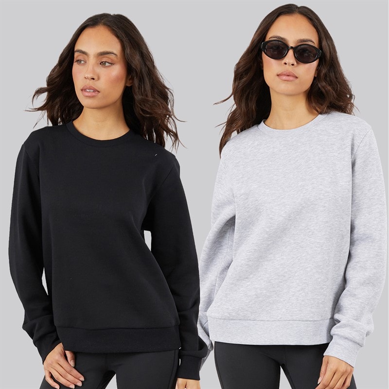 JJ REBEL Dame to pak Viola sweatshirts Sort/Grey Marl