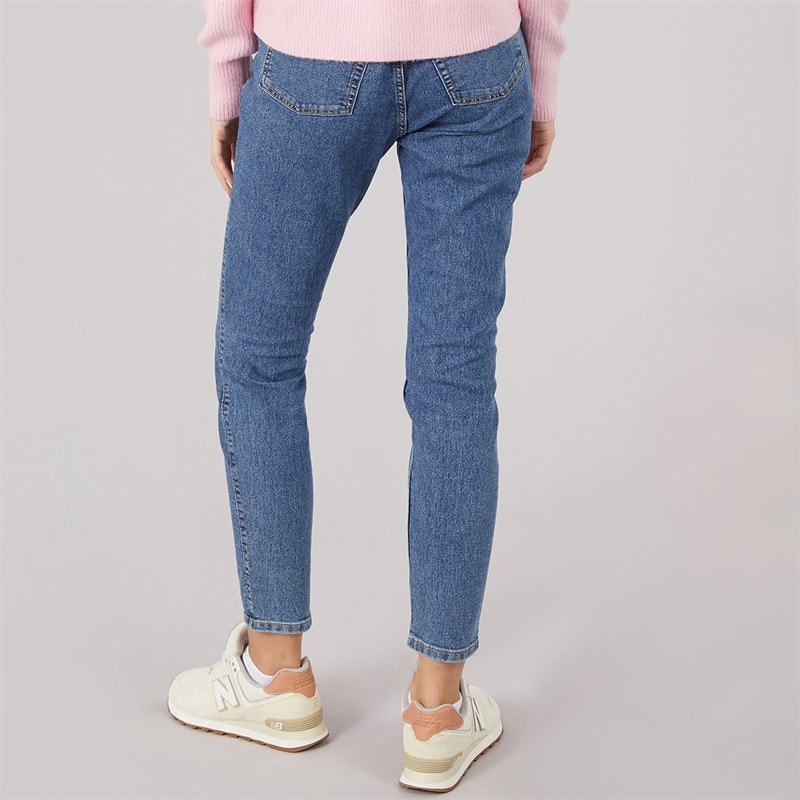 JJ REBEL Dame Michelle Skinny Fit Jeans 635 Mellemblå - Billede 2