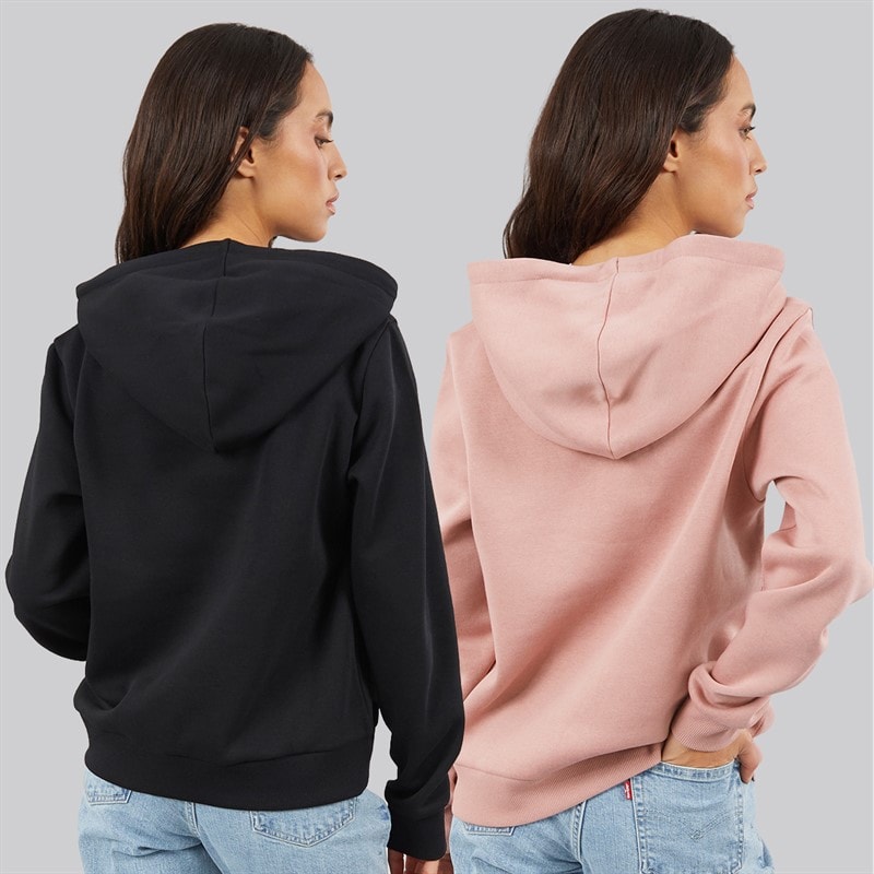 JJ REBEL Dame to pak Viola hoodies Sort/Woodrose - Billede 2