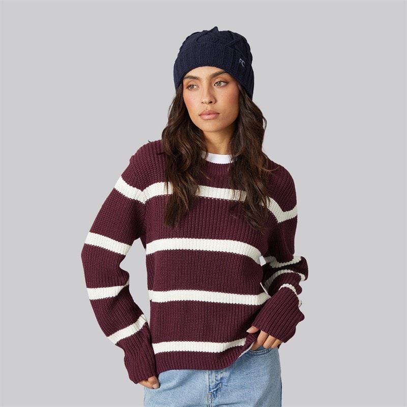 JJ REBEL Dame Jasmine Strik Rund Hals Fig