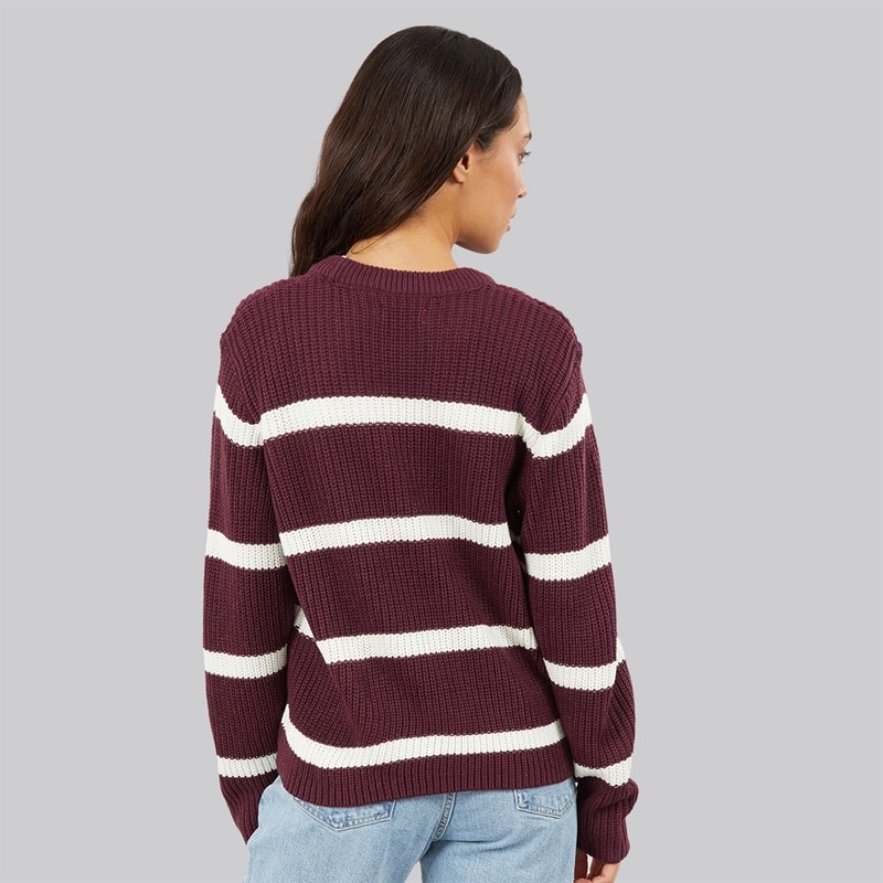 JJ REBEL Dame Jasmine Strik Rund Hals Fig - Billede 2