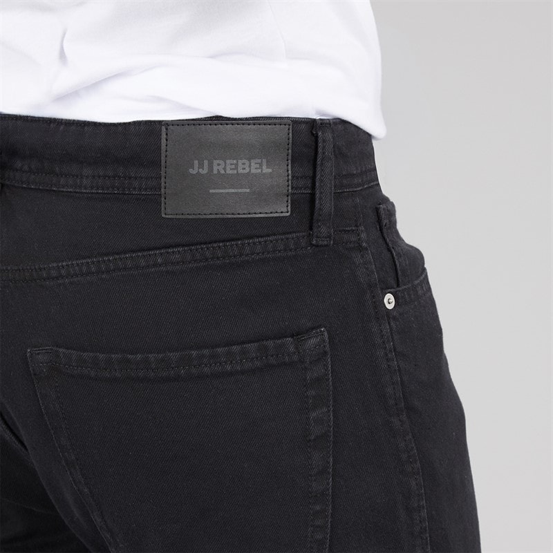 JJ REBEL Herre Roxan Relaxed Fit Jeans Sort - Billede 3