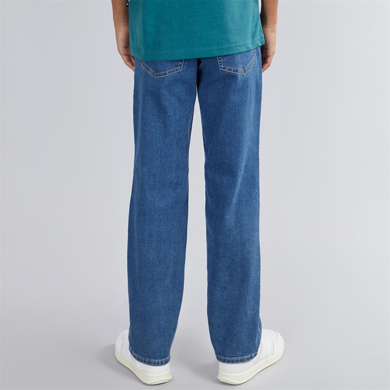 JJ REBEL Drenge Noah Almindelig Pasform Jeans Mid Blue - Billede 2