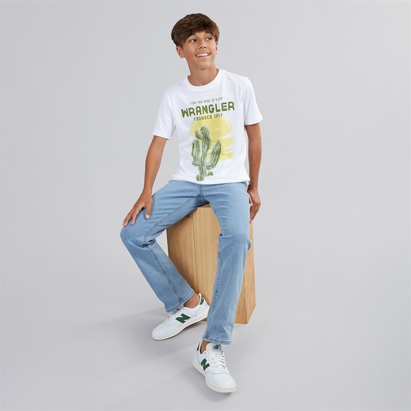 JJ REBEL Drenge Noah Almindelig Pasform Jeans Light Blue - Billede 4