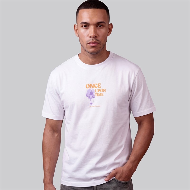 JJ REBEL Herre Riley T Shirt Hvid - Billede 2